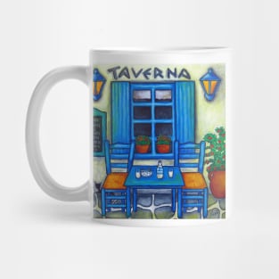 Greek Taverna - Table for Two Mug